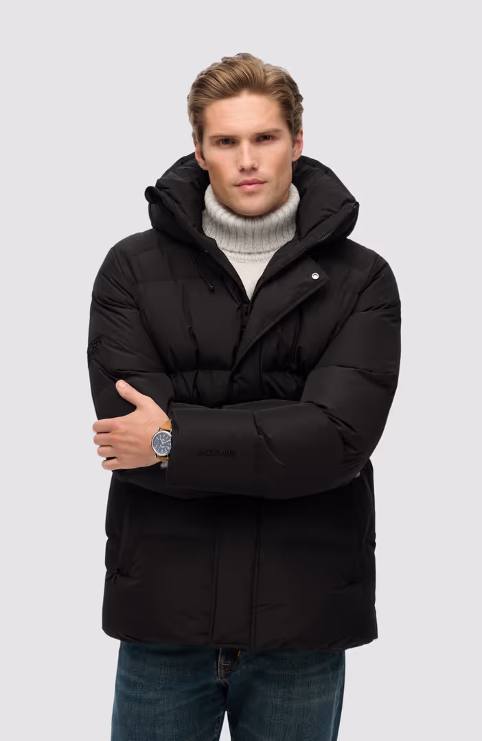 Hooded 5 Baffle Sports Puffer