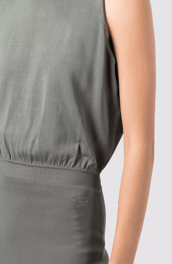 Asymmetric Knit Dress