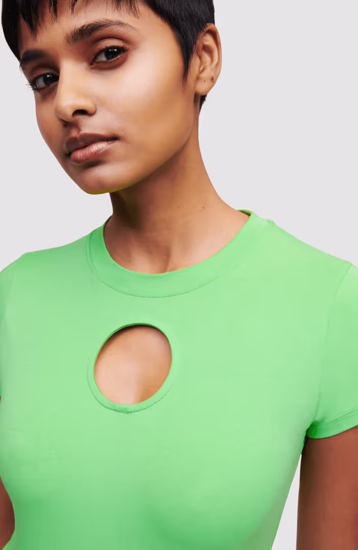 Cut Out Logo Jersey Body