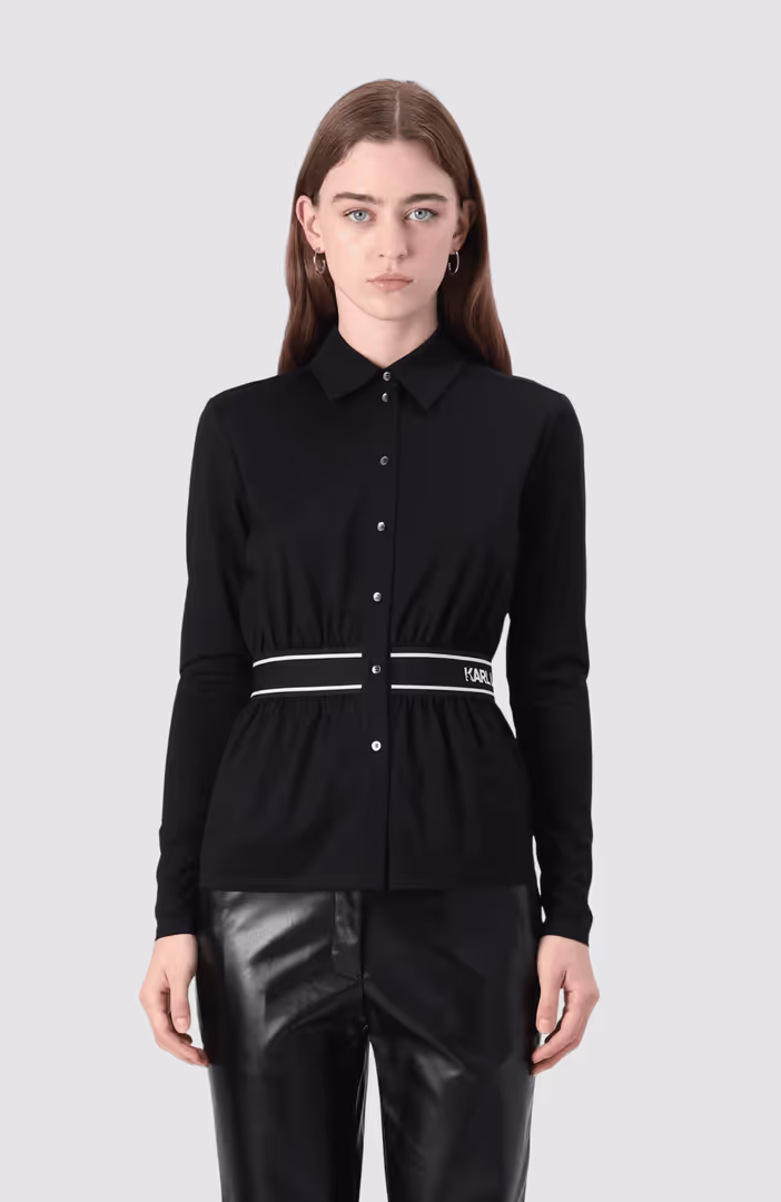 Jersey Logo Button Down