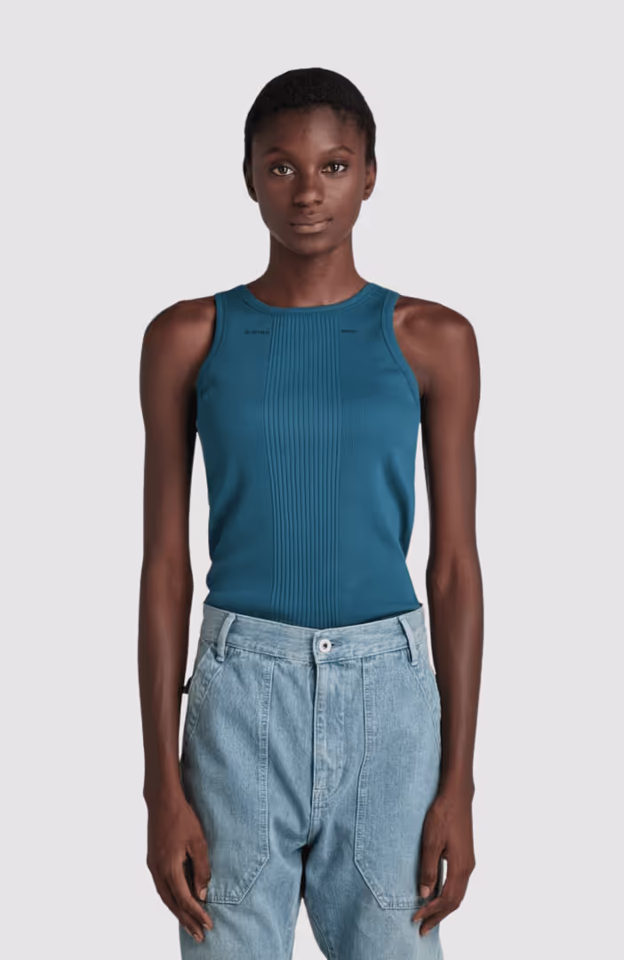 Engineered rib tank top