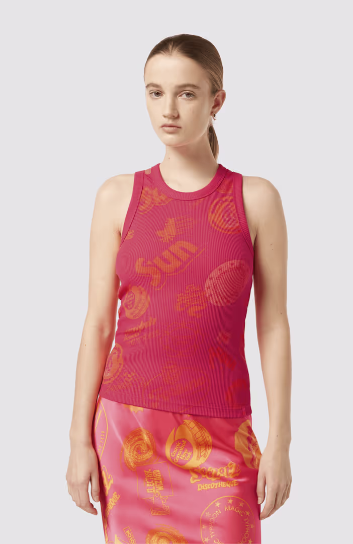 All over printed rib tank