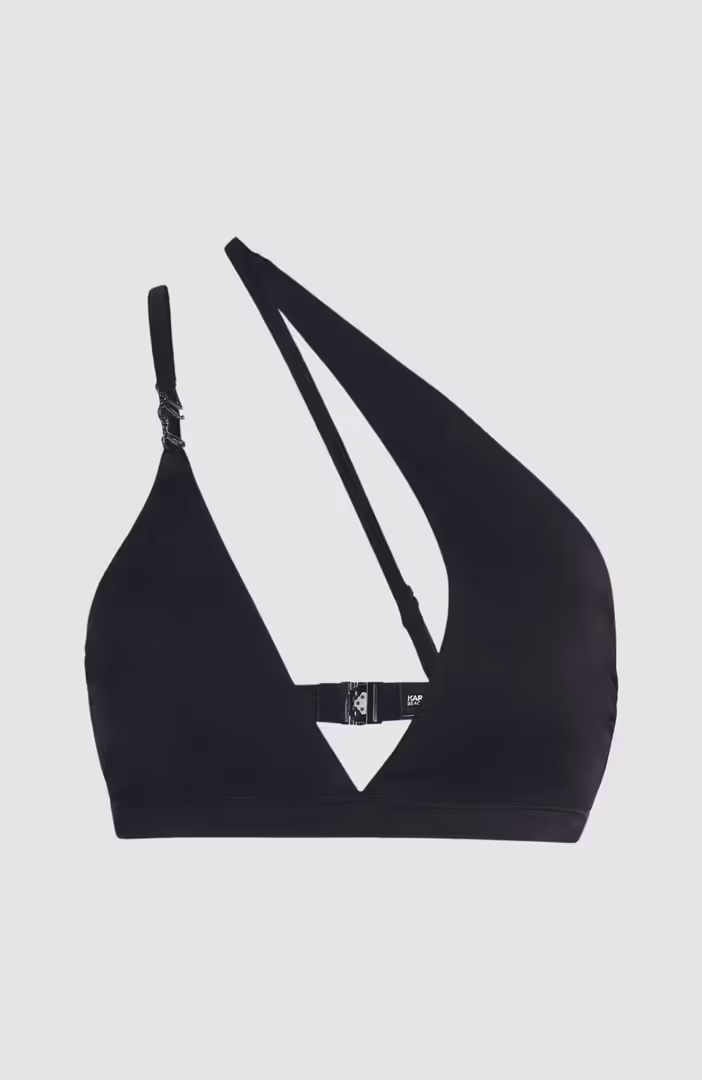 Karl Dna Sign One Shoulder Top