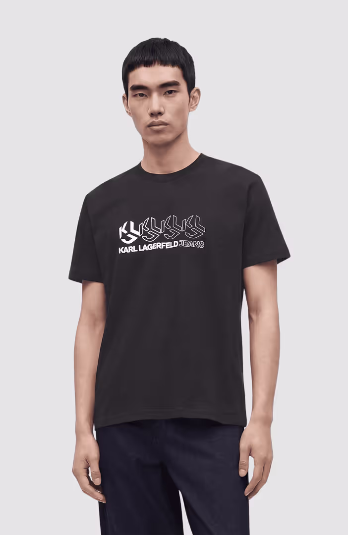 KLJ Reg Repeat Monogram Tee