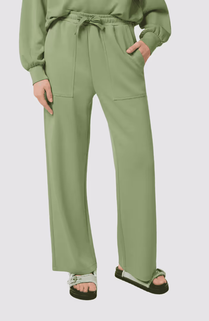 Wide leg modal sweatpants