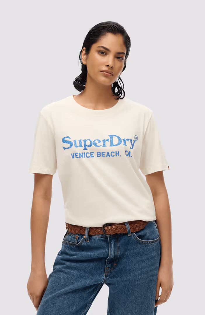Venue Metallic Relaxed Tee
