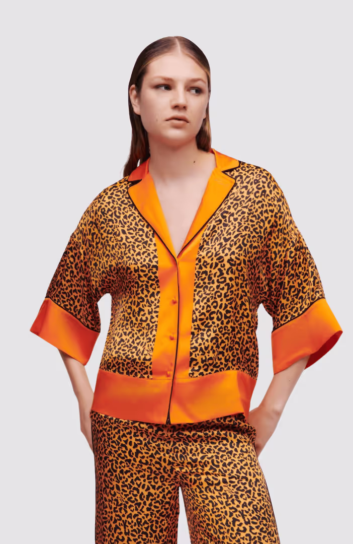 Kl Leopard Printed Pj Shirt