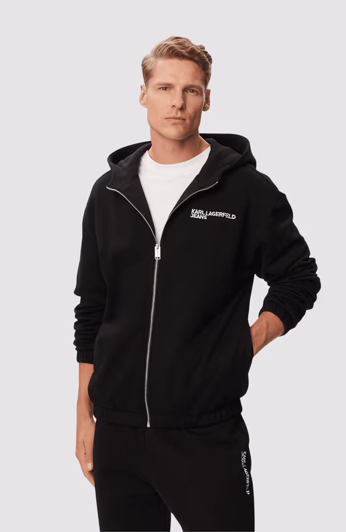 Klj Relaxed Zip-Up Hoodie