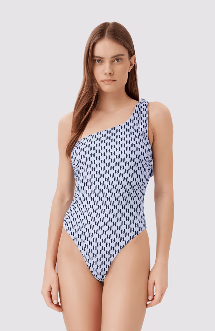 Monogram Tie Cheeky Swimsuit