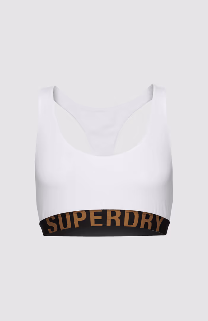 Large Logo Crop Bralette