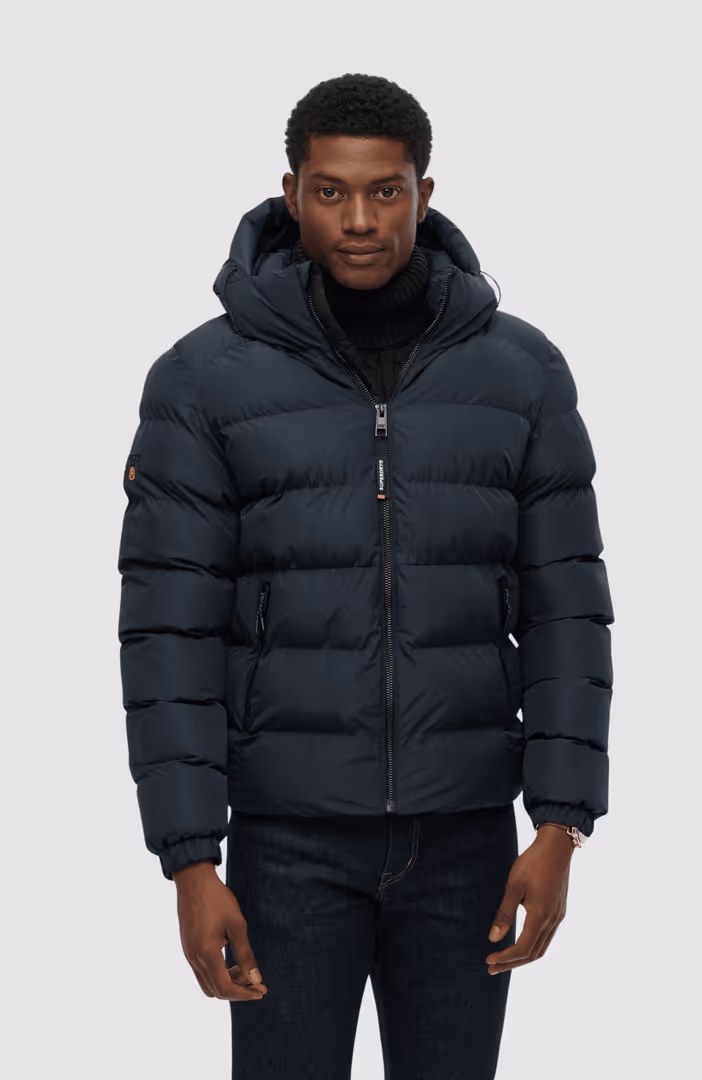 Hooded Sports Puffer Jacket