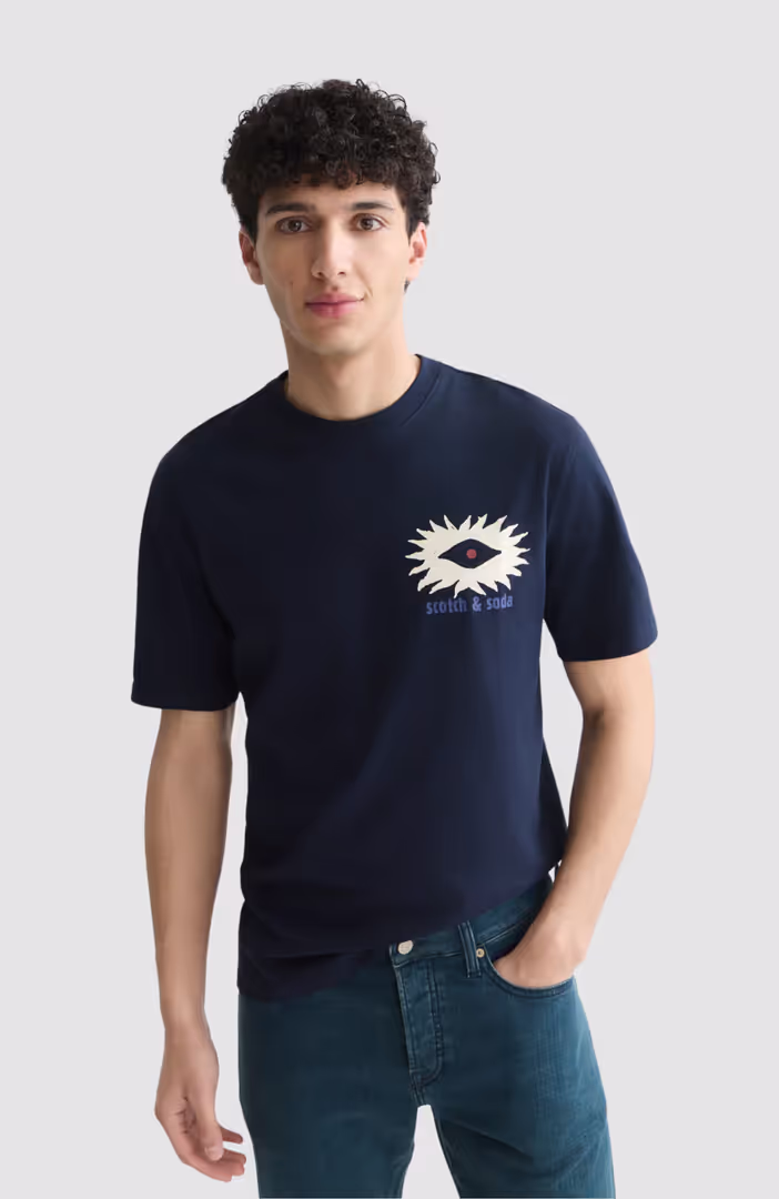 Front And Back Artwork Relaxed-Fit T-Shirt