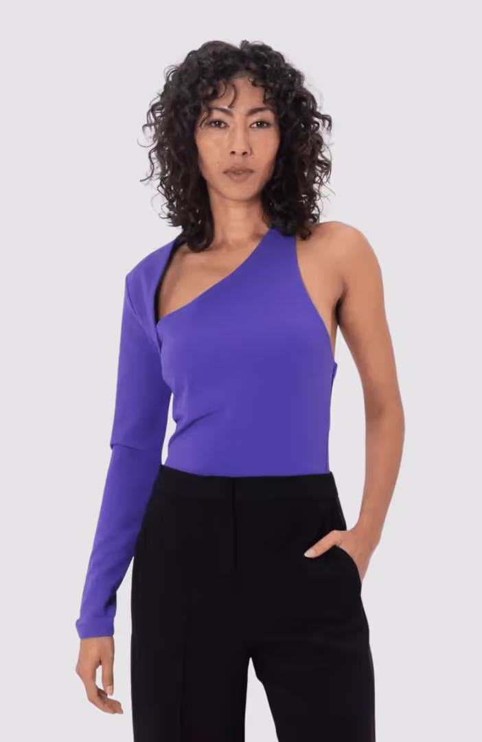 Assymetric Jersey Party Top