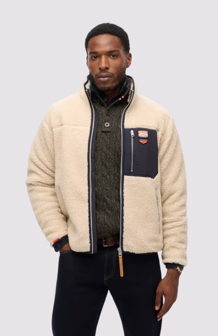 Vintage Retro Full Zip Fleece