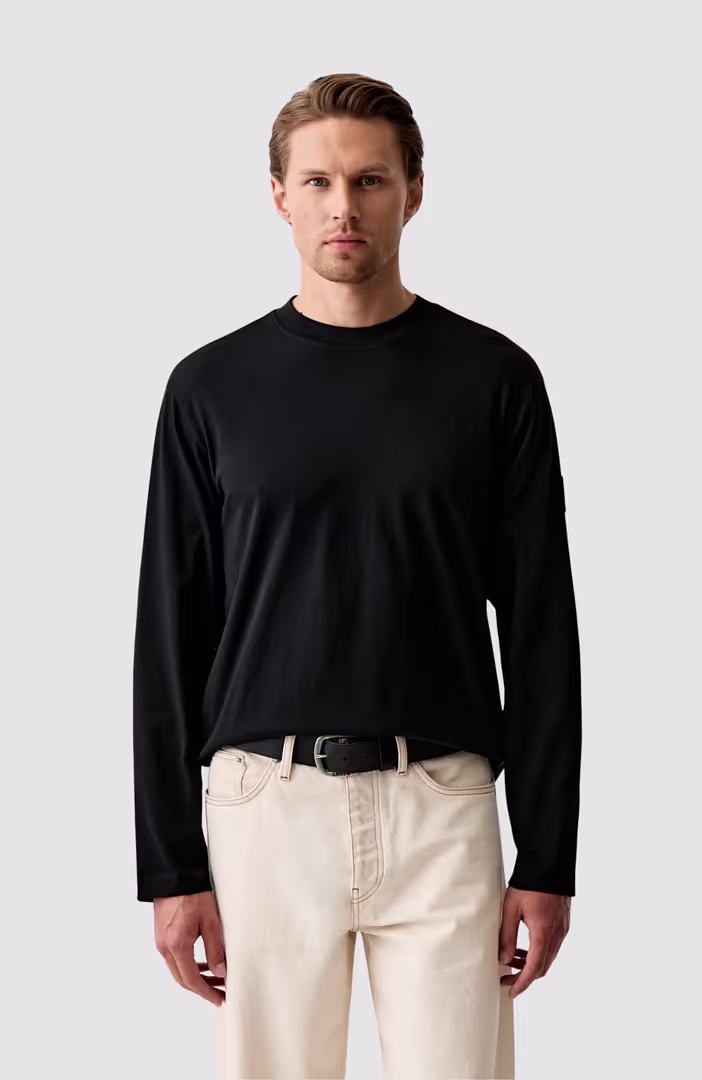 KLJ Reg Rubber Patch Ls Tee