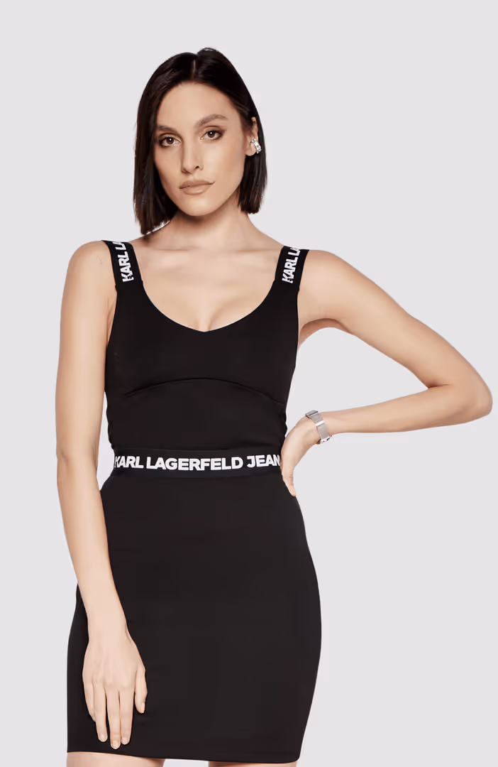 KLJ KLJ Logo Bra Top