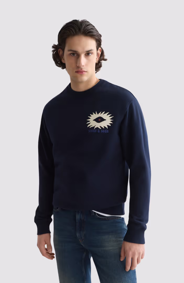 Front And Back Artwork Regular-Fit Sweatshirt