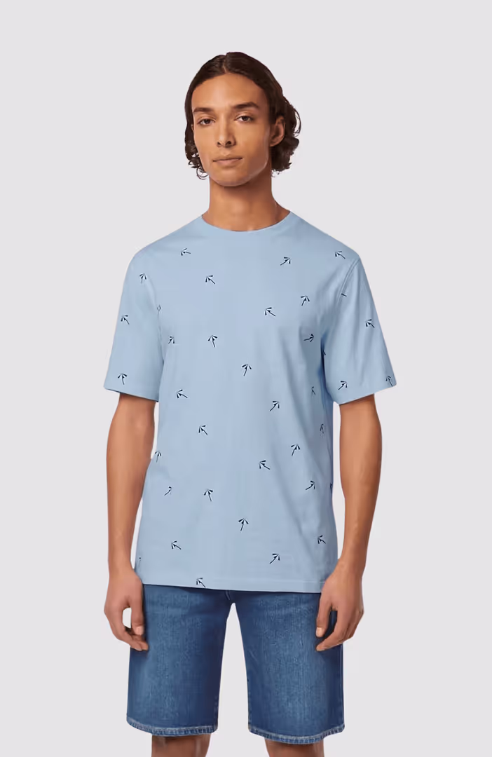Regular Fit Micro Aop T-Shirt