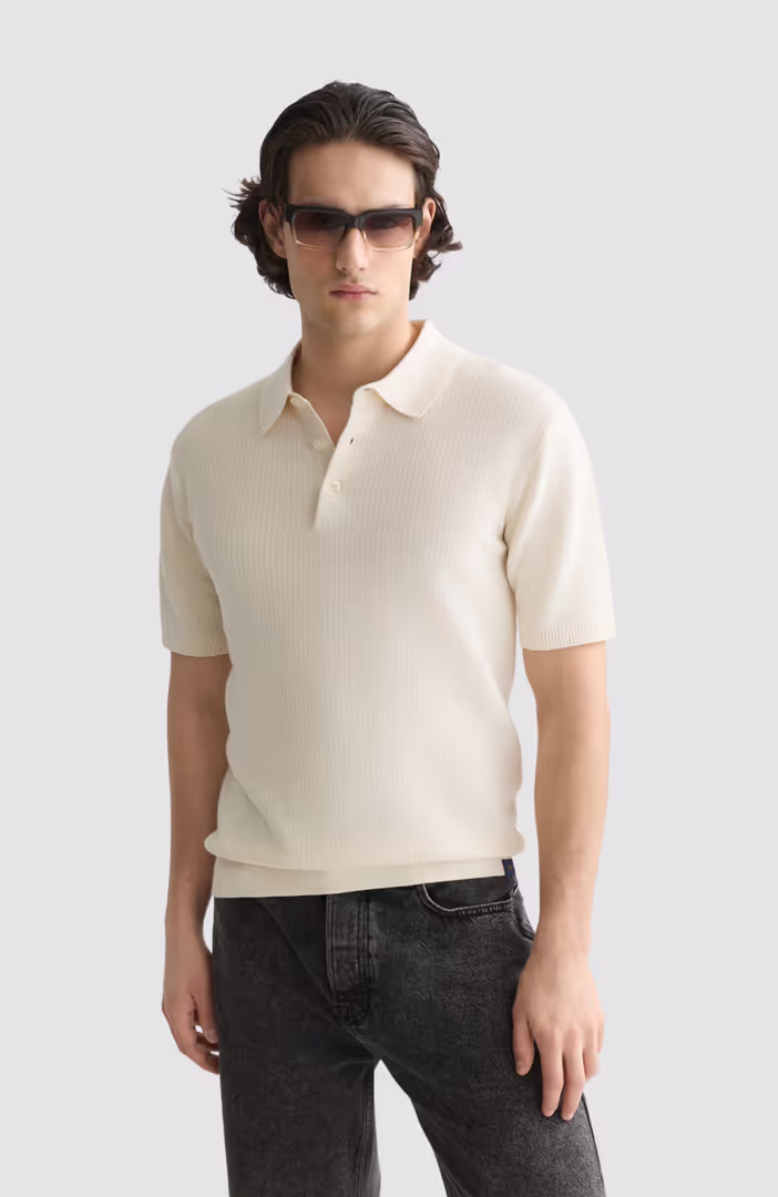 Seasonal Core Structured Knitted Regular-Fit Polo
