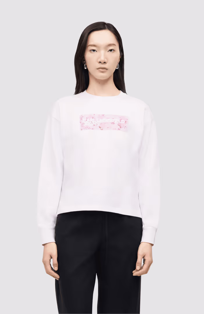 KLJ Reg  Floral Logo Sweat