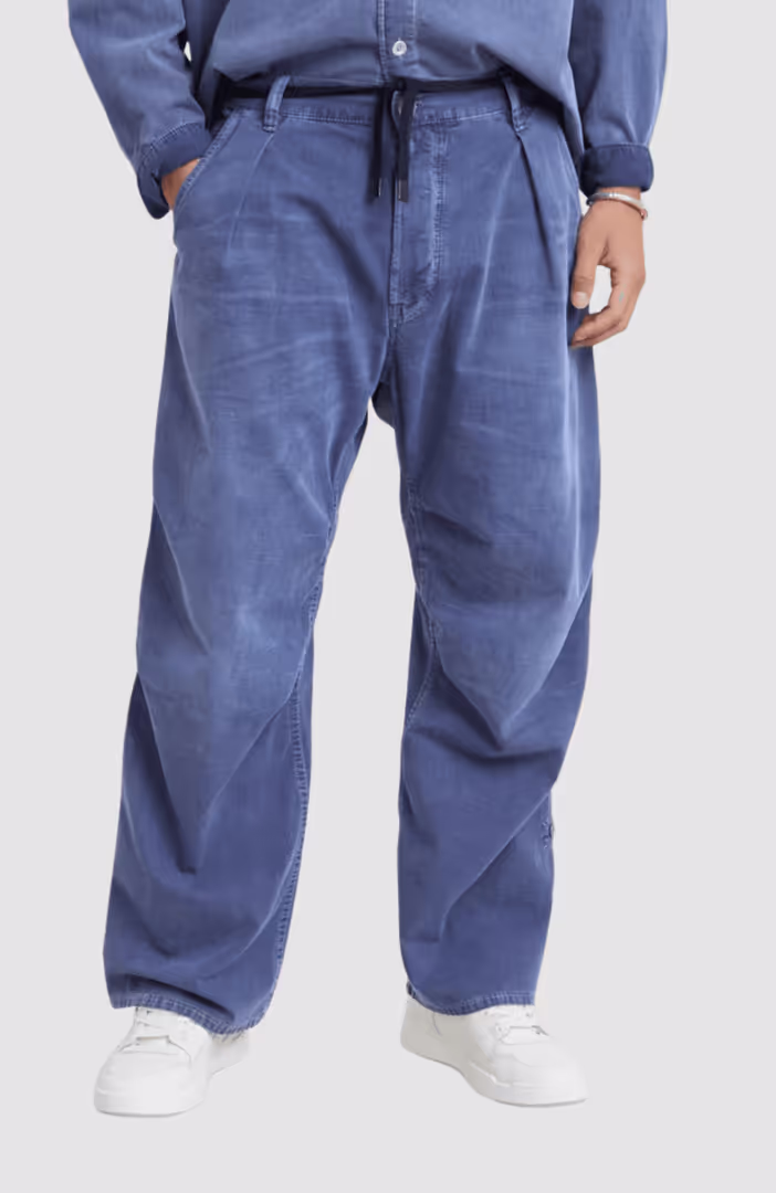 Pleated Denim Pant