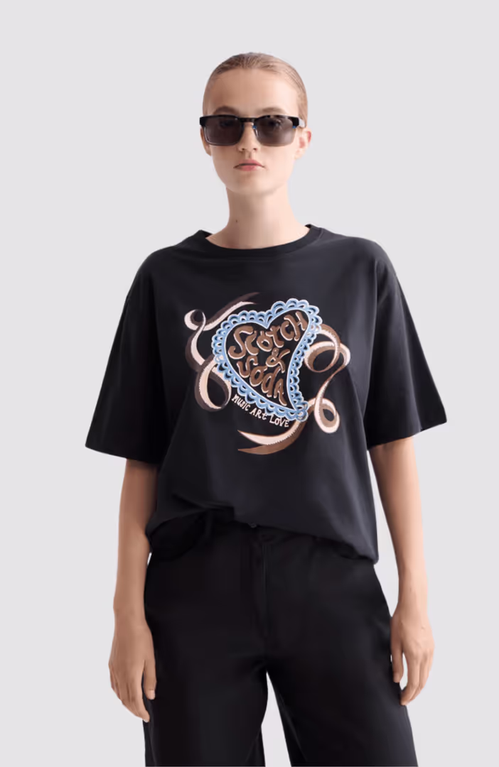 Artwork loose fit T-shirt