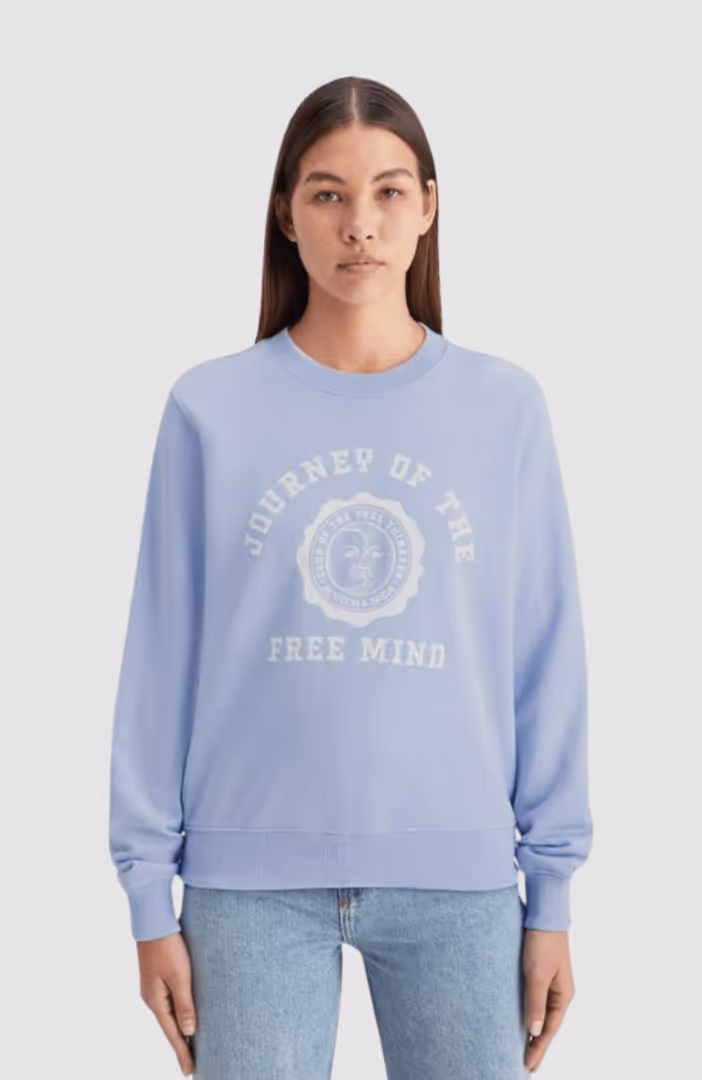 Chest artwork regular fit sweatshirt