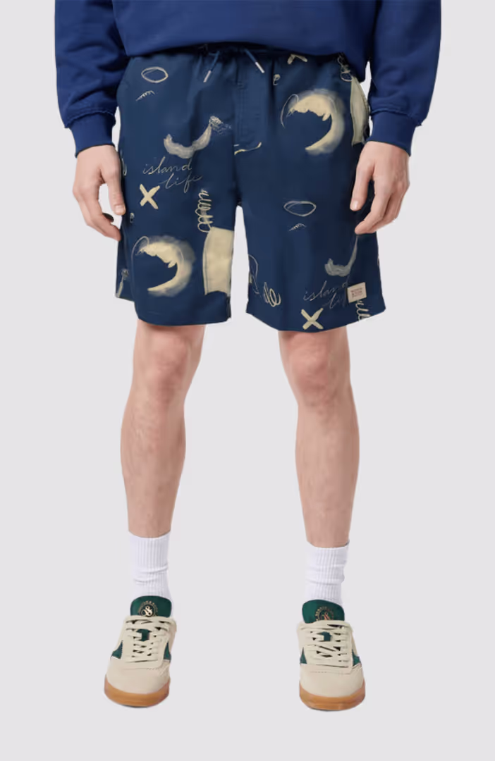 Printed Long-Length Swimshort