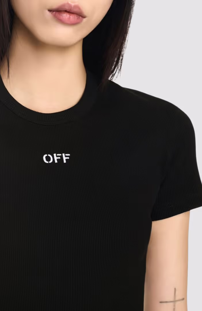 Off Stamp Rib Basic Tee