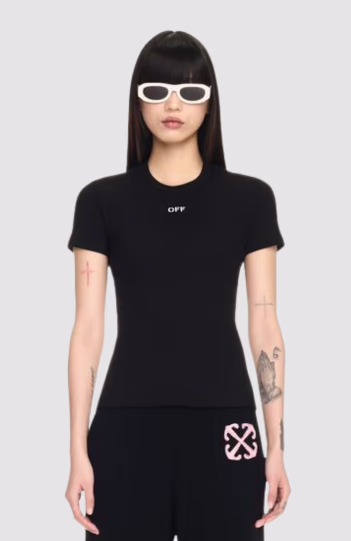 Off Stamp Rib Basic Tee