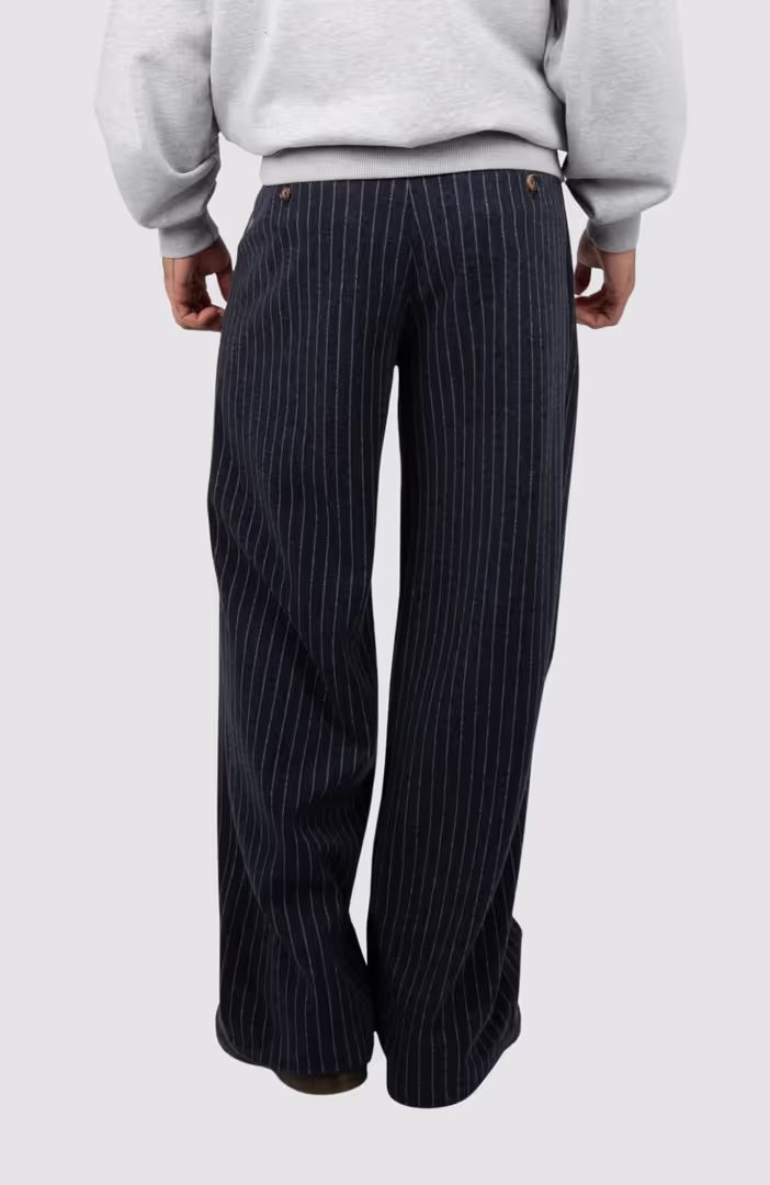 Revival Pinstripe Pleated Pants