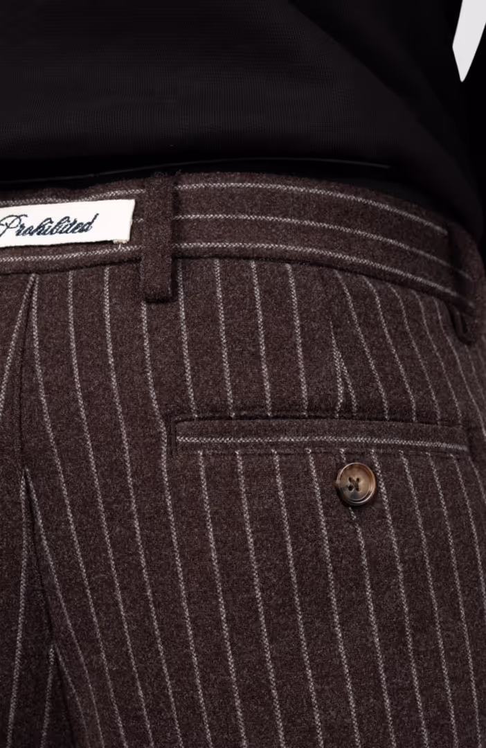 Revival Pinstripe Pleated Pants
