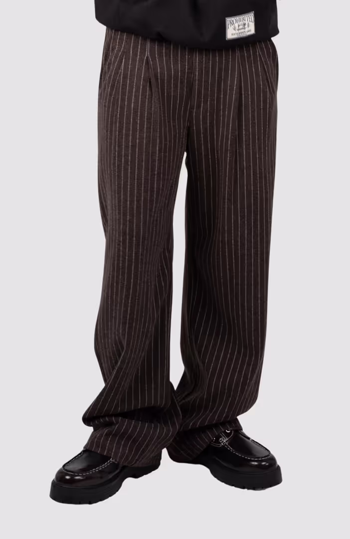 Revival Pinstripe Pleated Pants