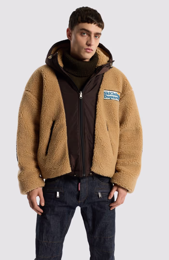 Reversible Hooded Teddy Jacket