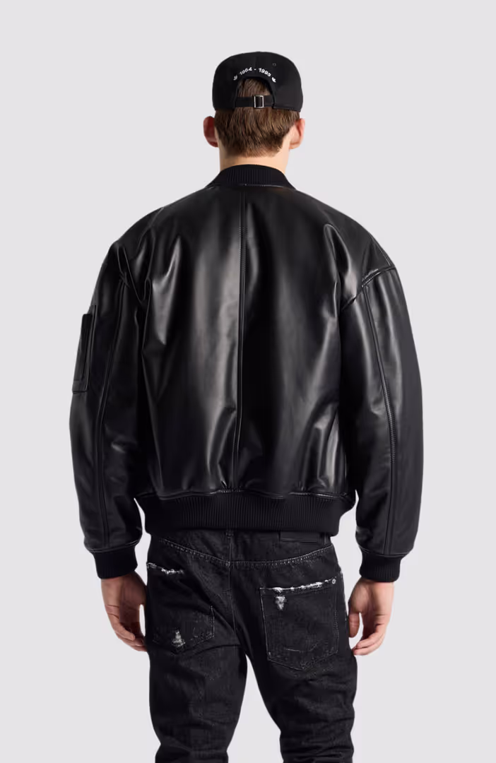 Leather Cyprus Bomber Jacket