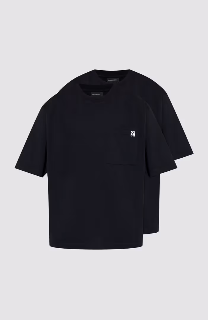 Inside Out Loose Fit T-Shirt Twin Pack