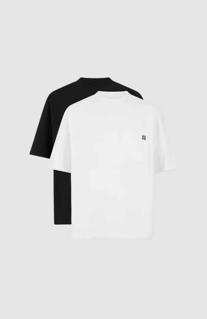 Inside Out Loose Fit T-Shirt Twin Pack