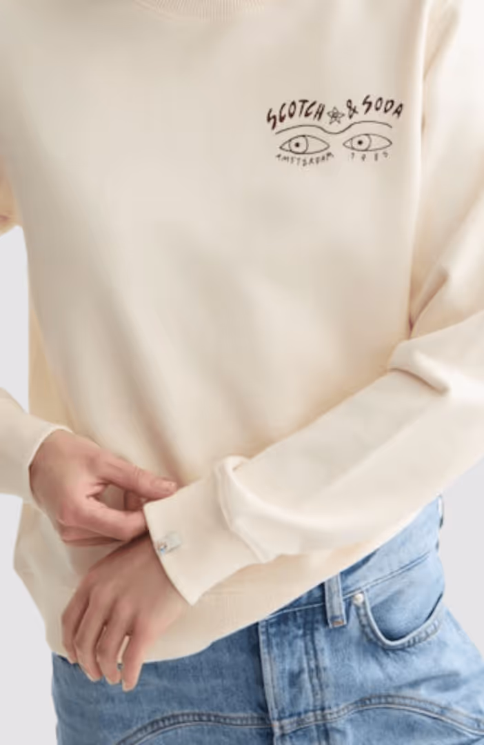 Small artwork regular fit sweatshirt