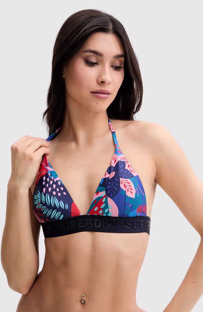 Logo Triangle Bikini Top