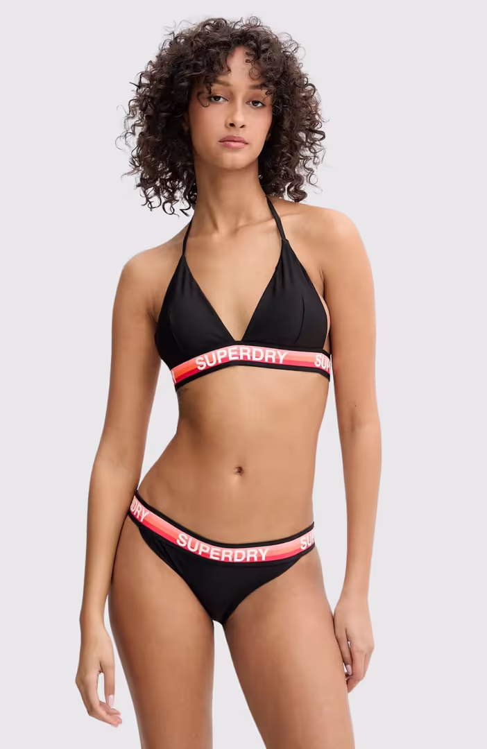 Triangle Stripe Bikini Top