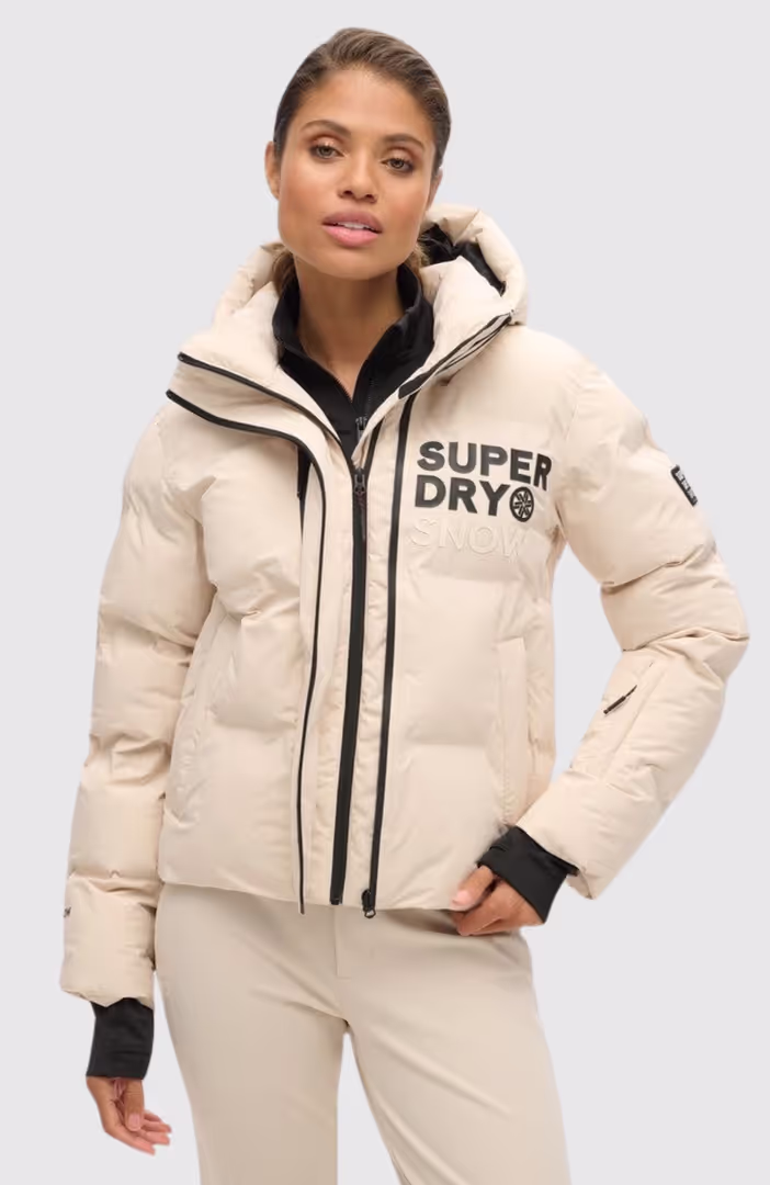 Hooded Ski Boxy Puffer Jacket