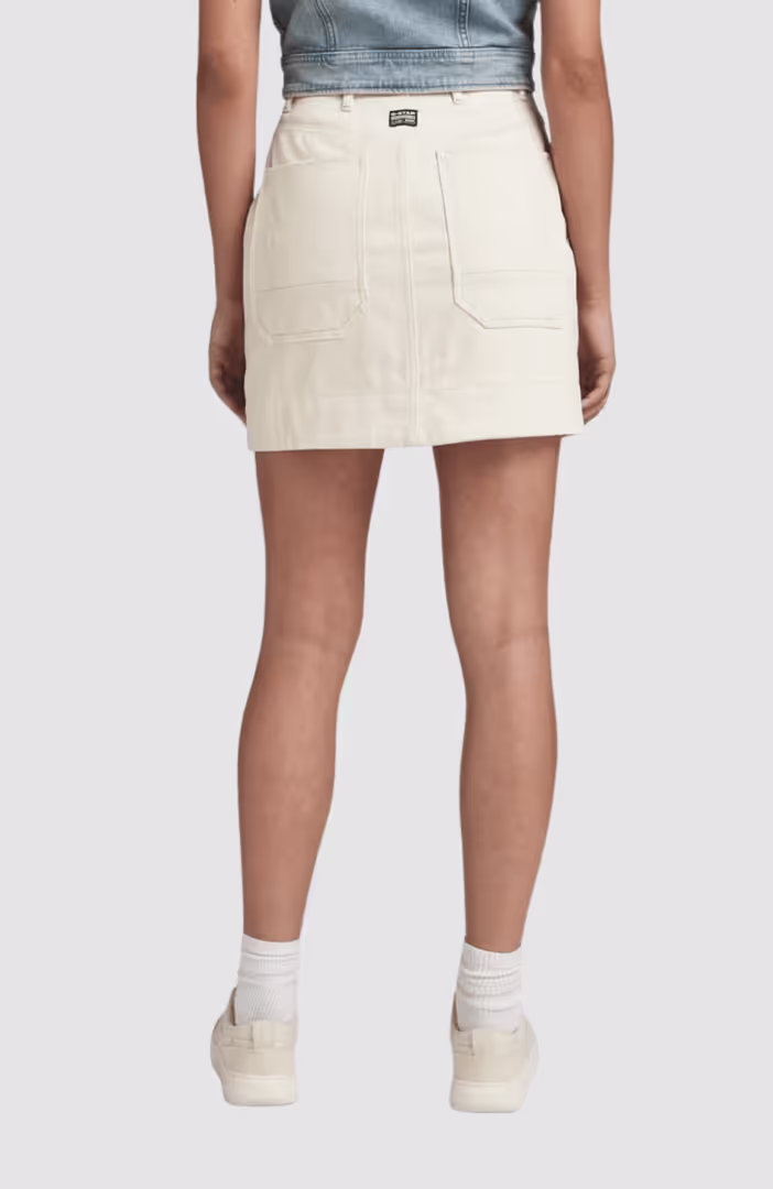 Workwear Button Skirt