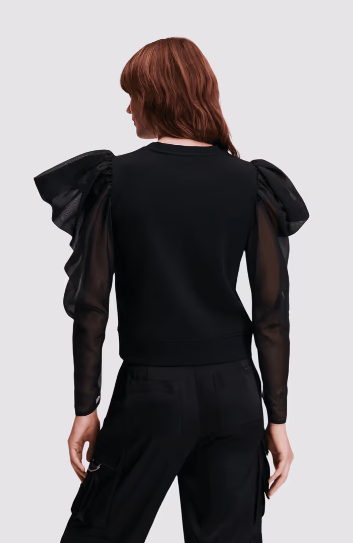 Fabric Mix Sweatshirt