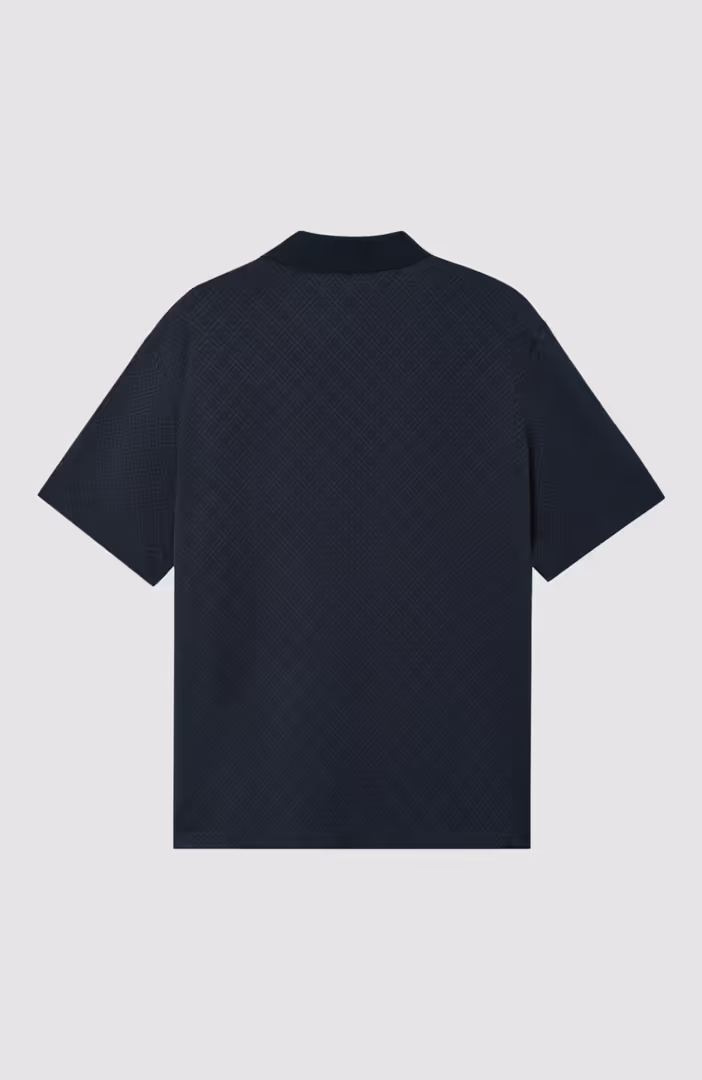 Knit Collar Ss Polo