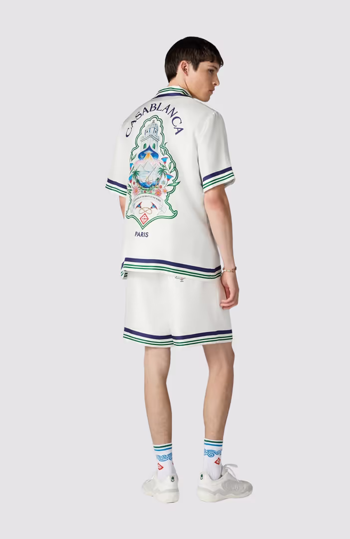 Hotel Emblem Silk Shorts