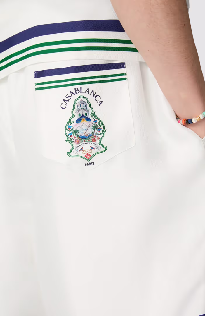 Hotel Emblem Silk Shorts