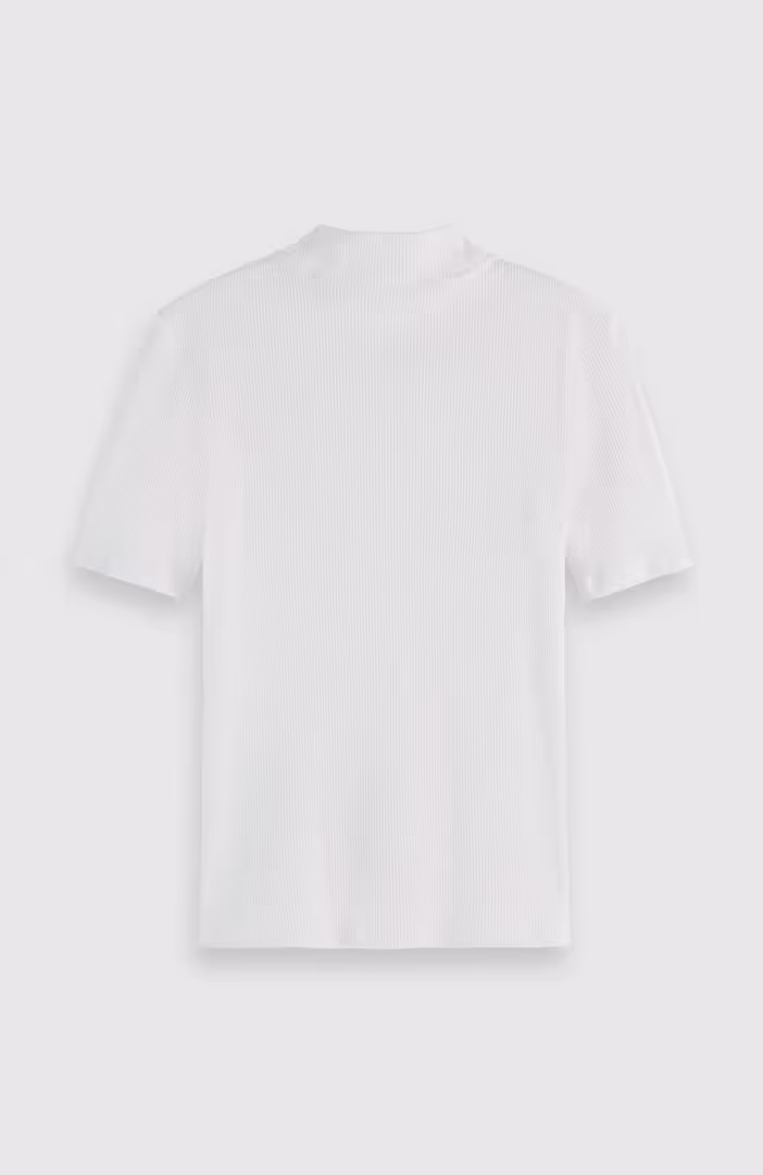 Core Mock neck rib t-shirt
