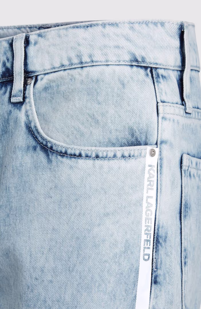 Denim Pants W/ Sport Stripe
