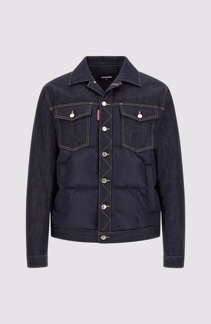 Hybrid Puffer Jean Jacket