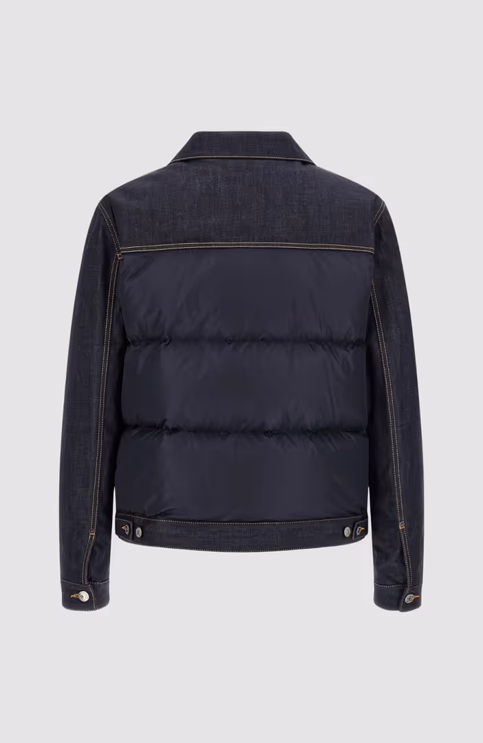 Hybrid Puffer Jean Jacket